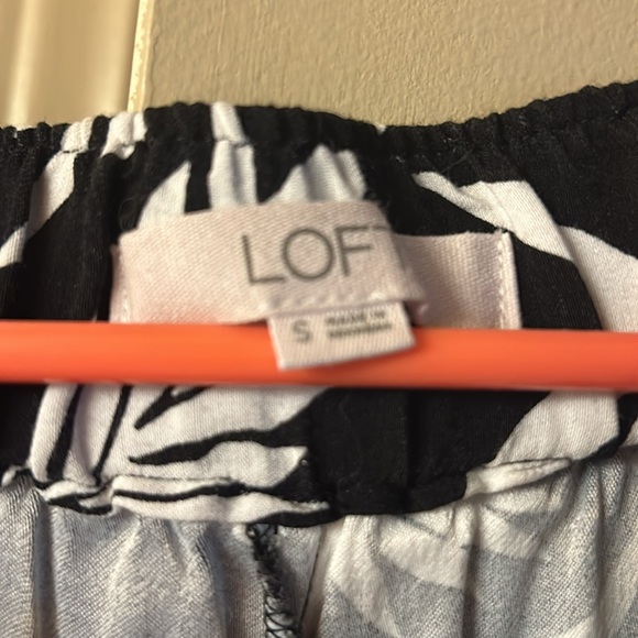 Wide leg black and white floral print pant, super comfortable - Picture 2 of 3